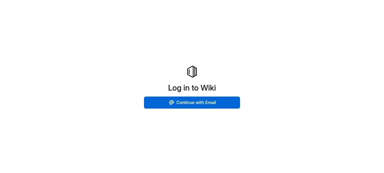 The Outline log-in page